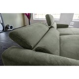 thumbnail of KAWOLA Sofa LAISKA Ecksofa Cord olivgrün Longchair rechts
