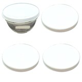 thumbnail of 4 Stück Deckel Ø 23,5 cm in weiß passend für Ø 23 cm Melamin- Salat- und Glasschüssel