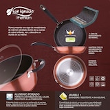 thumbnail of San Ignacio - Grill-/Grillpfanne aus gepresstem Aluminium (28 x 28 x 4,5 cm) (metallische Kupferfarbe, silikonbeschichteter Griff, Induktion)