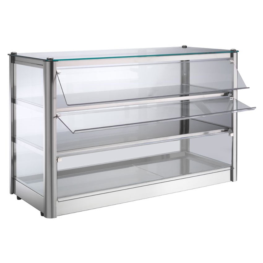 Vetrinetta neutra da banco QD83N per prodotti di pasticceria cm. 87x37x54h