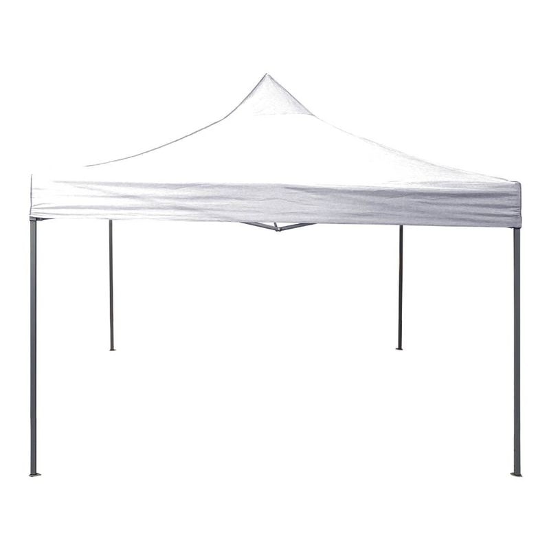 Carpa 3 x 3 hierro plegable blanca
