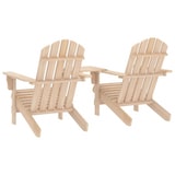 thumbnail of Garten-Adirondack-Stühle mit Teetisch Massivholz Tanne| vidaXL : Farbe - Natur