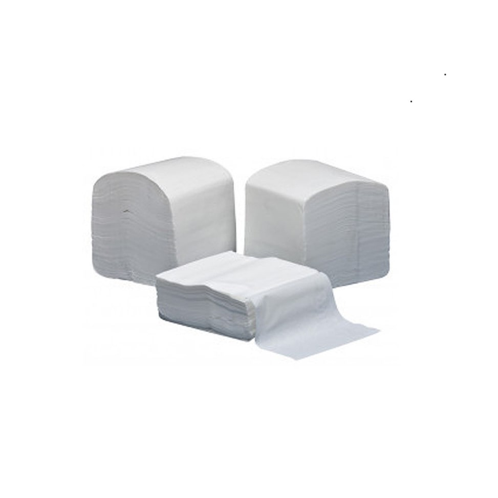 Schachtel mit 6400 ineinandergefalteten Servietten 11x20 Farbe Weiß