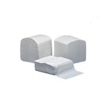 thumbnail of Schachtel mit 6400 ineinandergefalteten Servietten 11x20 Farbe Weiß