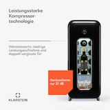thumbnail of Klarstein Shirley 15 Uno Weinkühlschrank 15 Flaschen 5 - 20 °C Touch Retro Schwarz
