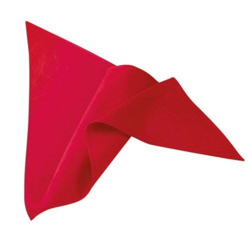 108 - Halstuch : rot 65% Polyester 35%Baumwolle 220 g/m²