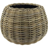 thumbnail of Esfera de Maceta Seca de Ratán - ø 45 x 34 cm - Jardinera Redonda - Macetas de Interior - Cestas para Plantas - Soporte para Plantas - Gris