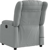 thumbnail of vidaXL Massagesessel Hellgrau Stoff