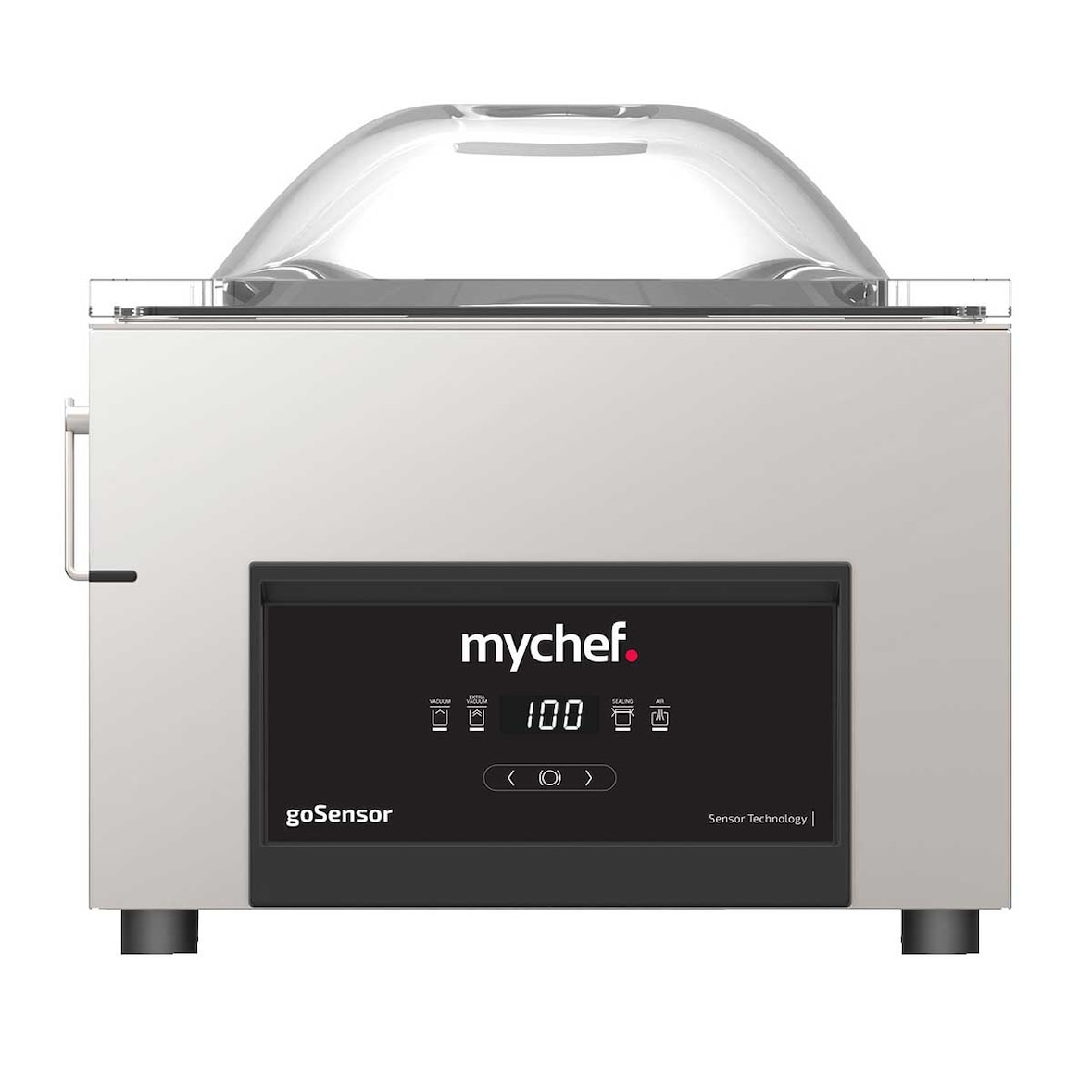 Seladora a vácuo inteligente de bancada Mychef goSENSOR M com tampa em forma de cúpula
