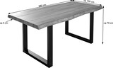 thumbnail of Esstisch Baumkante Massiv Akazie nussbaumfarben 280x100 U-Gestell schwarz UTRECHT