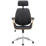 thumbnail of Dudeco Cadeira Escritório Chicago Nogueira e preto