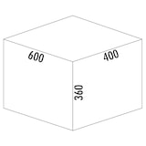 thumbnail of Naber Cox base 1T/600-2 Abfallsystem Frontauszug Vollauszug / 2x 22 l. / 60cm