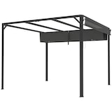 thumbnail of Outsunny Gazebo Pergola Retrattile con Tenda a Rullo Grigio Scuro