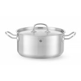 thumbnail of HENDI Topf niedrig - mit Deckel, Kitchen Line, 4,9L, ⌀240x(H)110mm