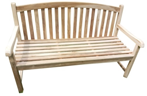 Lex Teak Sitzbank Bank Gartenbank Holzbank Teakbank Parkbank Windsor 120cm : 120 cm