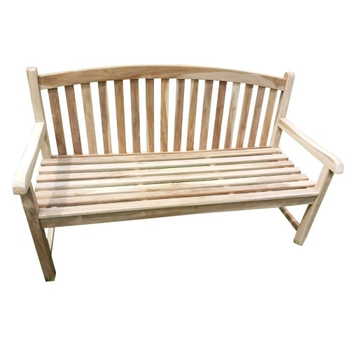 Teak Sitzbank Bank Gartenbank Holzbank Teakbank Parkbank Windsor 120cm : 120 cm
