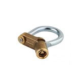 thumbnail of Cadenas d'artillerie 29 à talon coudé anse acier triangle 5 mm