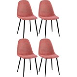 thumbnail of Set di 4 sedie da pranzo Napier arancione/Tessuto