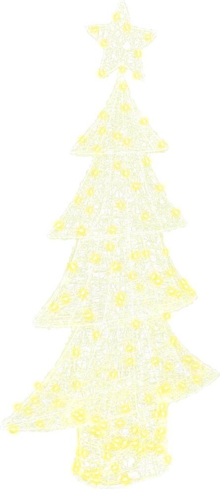 Ein heller, stilisierter Weihnachtsbaum mit Stern.