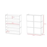 thumbnail of Zapatero HERDASA modelo 517 de la colección NEW YORK, en color roble y blanco, con dos puertas.