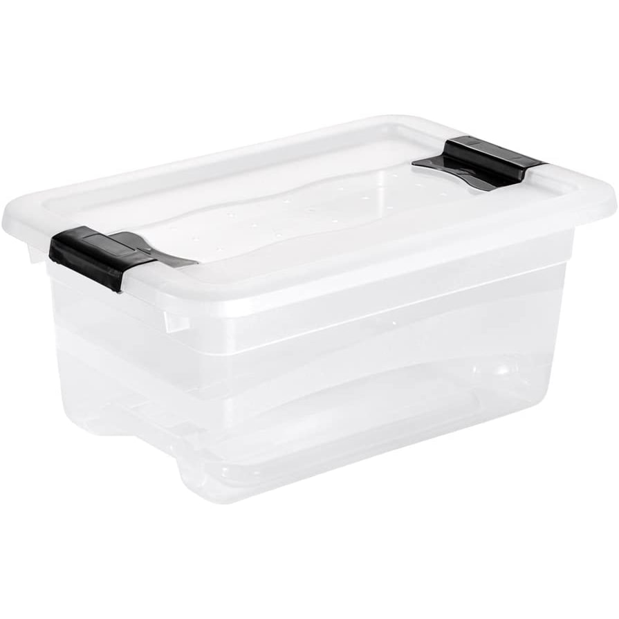 KEEEPER Caja de Almacenaje con Tapa 4L Transparente Colección Cornelia