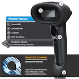thumbnail of Aplic Bluetooth Barcode Scanner Wireless - 2D 1D - 2000 mAh Akku - inkl. Standfuß - Funk Barcodescanner kabellos - Barcodeleser