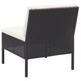 thumbnail of vidaXL 3-tlg. Garten-Lounge-Set mit Auflagen Poly Rattan Schwarz