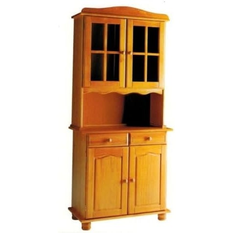 Armário de 4 portas, pinho maciço, Moblit, série Canet, medidas: (197x88x42) cm (alt.-larguraxprofundidade), cor de mel