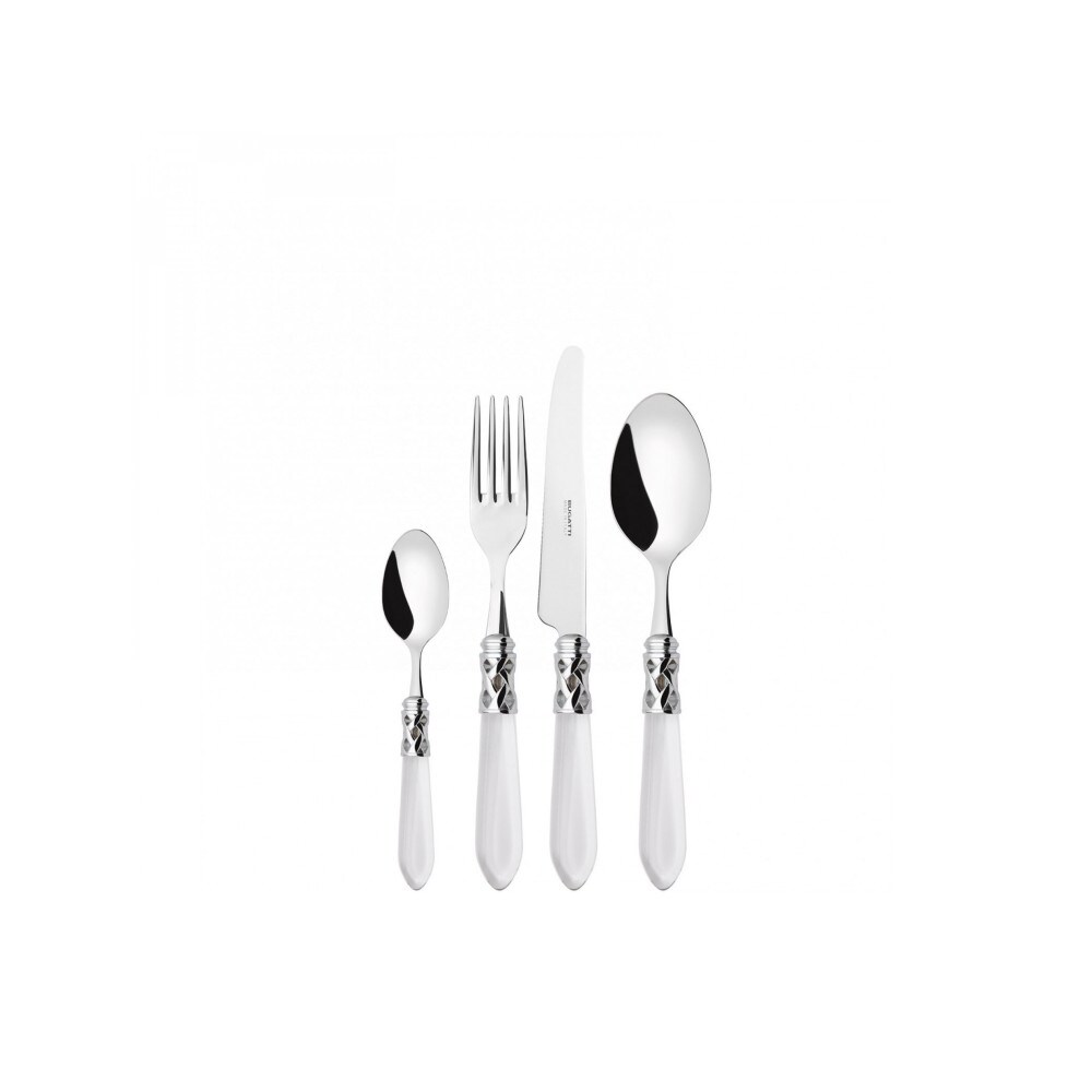aladdin chromring, besteckset 24 tlg. mit trasparenter griff, galeriebox, casa bugatti