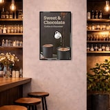 thumbnail of Wandmontierter LED-Leuchtkasten für Menü- und Werbeanzeigen, geeignet für Restaurants, Cafés und Geschäfte, Schwarz A1【CBAD-1258】