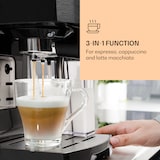 thumbnail of BellaVita Kaffeemaschine 3-in-1 1450 W 20 Bar Milchschäumer Schwarz-Metallic