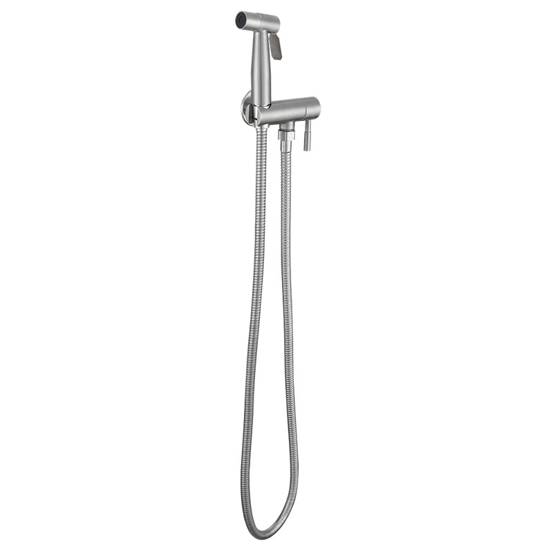 Grifo bidé higiénico de pared para inodoro 1/2" Latiguillo de 1200 mm.