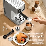 thumbnail of Barista Siebträgermaschine 20 Bar – Kaffeemaschine mit Manometer, Edelstahl-Design, schnellem Aufheizsystem & Profi Milchaufschäumer für Zuhause