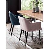 thumbnail of SIT Möbel Armlehnstuhl in rosa, Gestell aus Edelstahl, schwarz|B63 x T61 x H83 cm|02452-24|Serie SIT&CHAIRS