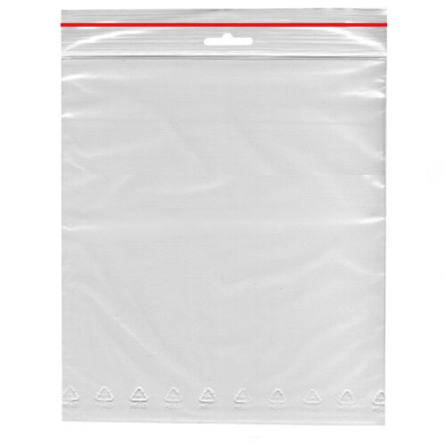 3000 Schnellverschlussbeutel LDPE 200 x 300 mm transparent mit Eurolochung