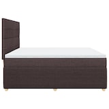 thumbnail of vidaXL Boxspringbett mit Matratze Dunkelbraun 200x200 cm Stoff