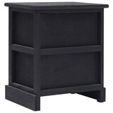 thumbnail of 2 pcs Tables de chevet Noir 38x28x45 cm Bois de Paulownia