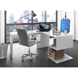 thumbnail of Web Furniture ESSE Scrivania Angolare Melaminico 180/160cm   Bianco Lucido