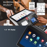 thumbnail of Terminal POS Tactile 11.6 Pouces Android 11 Avec Mini Imprimante 80mm Intégrée Gris YONIS