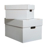 thumbnail of VEPATIM 12 Aufbewahrungsboxen mit abnehmbaren Deckel 493x343x295mm weiß grau