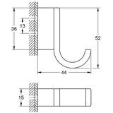 thumbnail of Grohe Bademantelhaken SELECTION 1-fach c