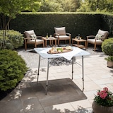 thumbnail of tectake Table pliante hauteur ajustable 80 x 60 x 68 cm Gris