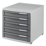 thumbnail of HAN CONTUR Schubladenboxen PS (Polystyrol) Grau, Hellgrau 5 Schübe 30 x 38,2 x 30,7 cm DIN B4