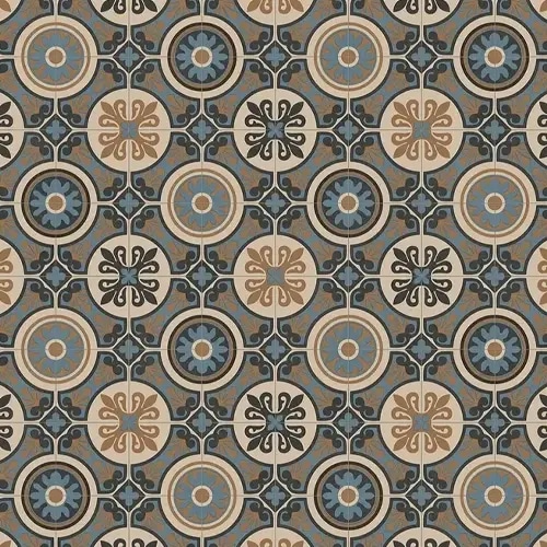 Suelo Vinílico en Rollo (Sintasol) - 60 m² (2x30 m) - Hidráulico Dorado 909