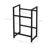 thumbnail of ML-Design Getränkekistenregal für 2 Kisten – 47x31x75,5 cm, aus Stahl, freistehend, stabiles Kistenregal für Getränkekisten, Bierkisten oder