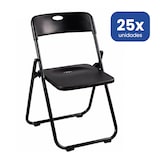 thumbnail of Pack 25 Silla Plegable Profesional Negra de Alta Resistencia para Eventos y Catering