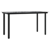 thumbnail of HELLOSHOP26 - Juego de comedor de jardín de 11 piezas con cojines negros y grises 02_0014732