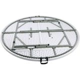 thumbnail of Mesa plegable redonda Bolero blanca de 183 cm