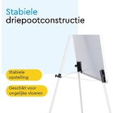 thumbnail of BRASQ Flipover - 70x100cm - Verstelbaar Whiteboard - Incl. 25 vellen papier, 4 Stiften, 8 Magneten, Wisser - met Haken - Aluminium