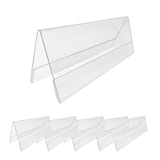 thumbnail of Danieli Store | Expositor de Mesa en metacrilato‎ | Porta Precios en Forma de tejado, legible por Ambos Lados (20x8x8 cm - 6 Uds.)